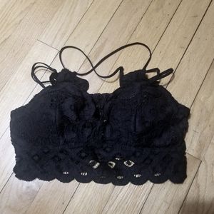 Lace black bralette